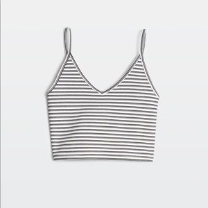 Aritzia Talula Roxboro striped crop top sz S